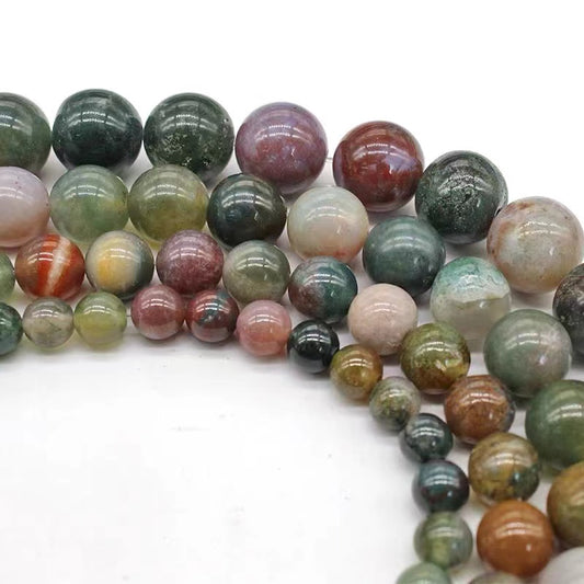 Indian Agate Stone Bracelet - Grounding, Protection & Emotional Stability - Zenlike