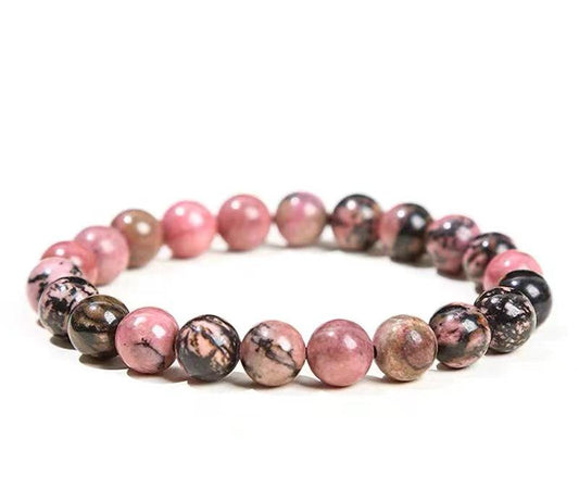 Rhodonite Stone Bracelet - Emotional Healing & Heart Chakra Balance - Zenlike