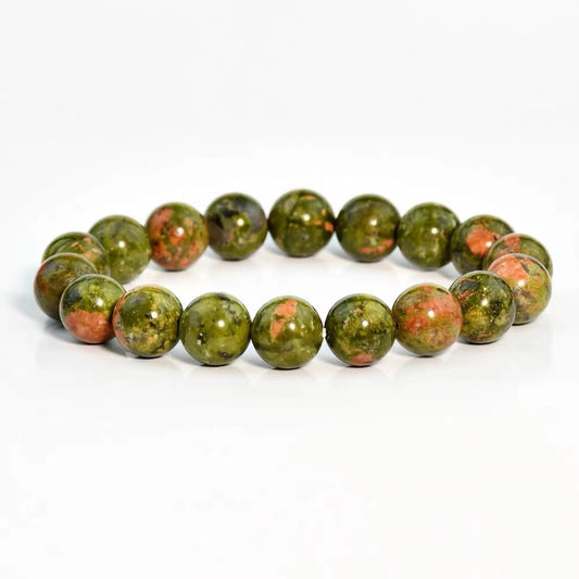 Unakite Stone Bracelet - Emotional Healing & Balance - Zenlike